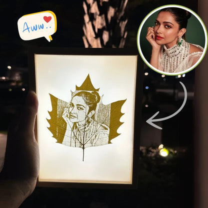 Custom Leaf Photo Frame – Personalized Artistic Memory Frame