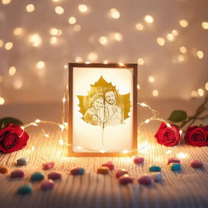 Custom Leaf Photo Frame – Personalized Artistic Memory Frame