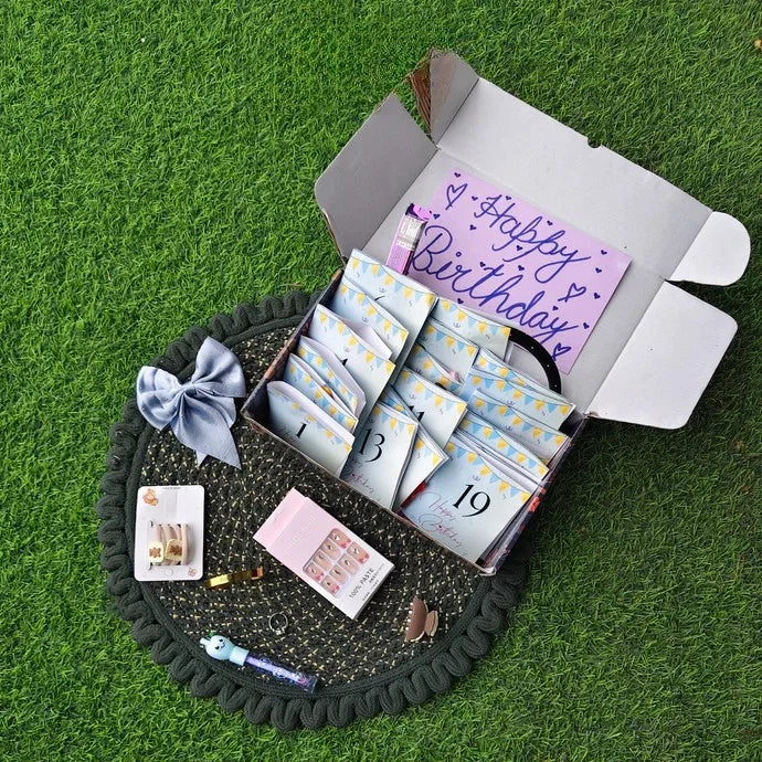 Birthday Surprise Countdown Gift Box | 1–19 Days Memory & Gift Reveal Box