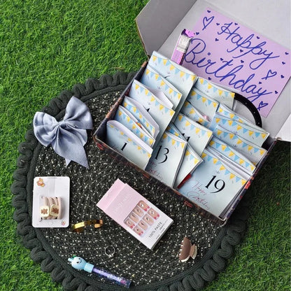 Birthday Surprise Countdown Gift Box | 1–19 Days Memory & Gift Reveal Box
